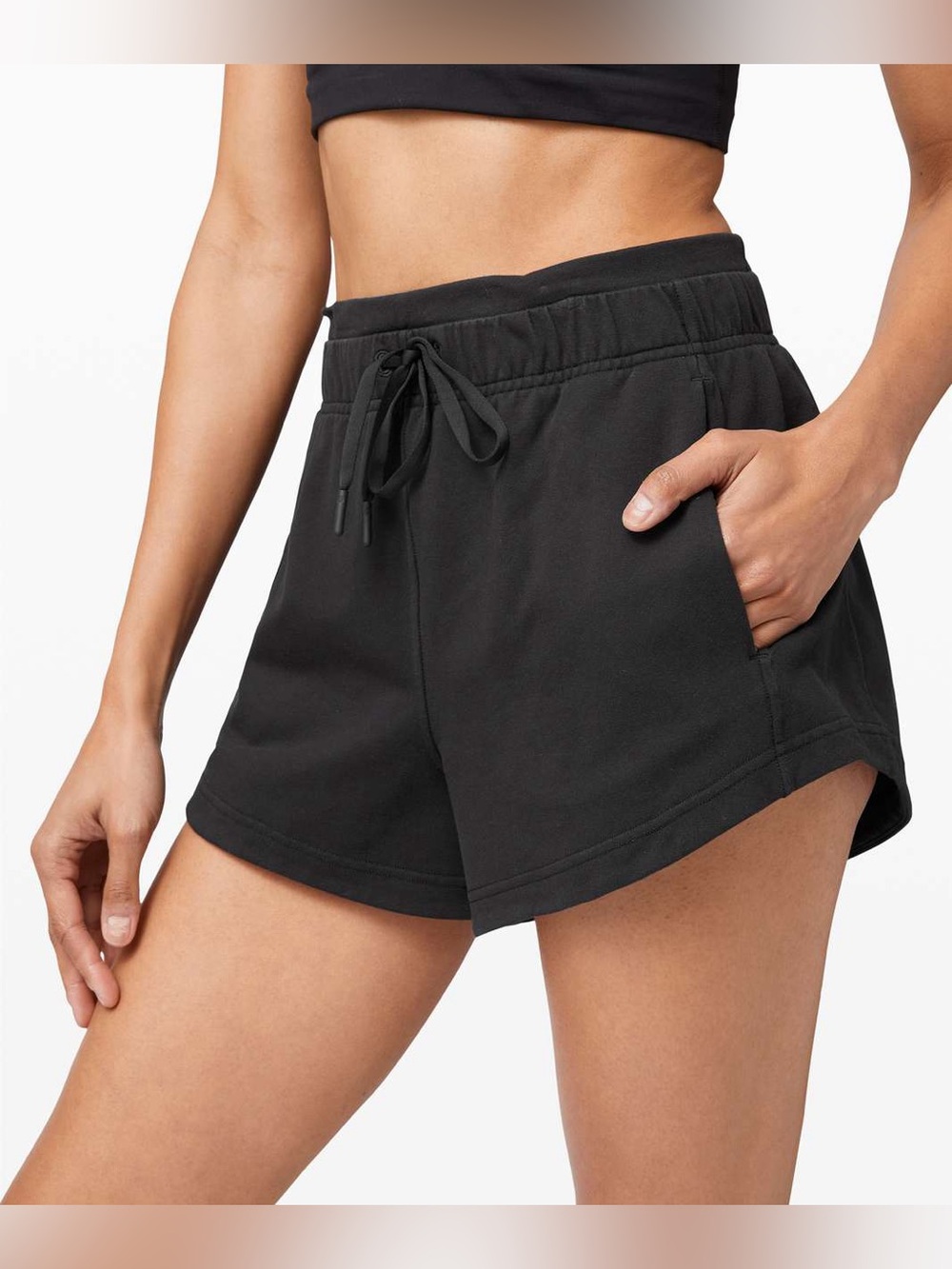 Lululemon Inner Glow Short 3” Terry Black Size 8